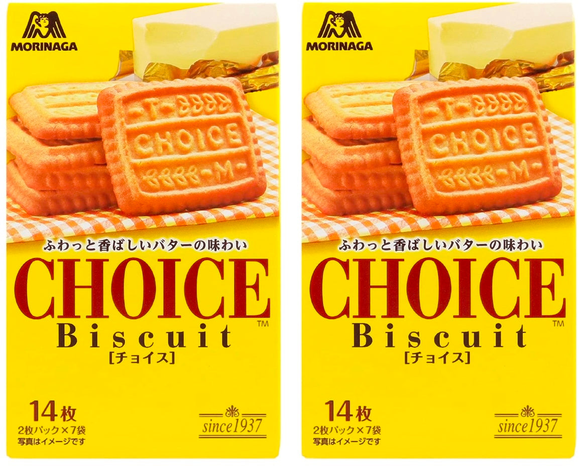 Japanese Biscuit CHOICE Butter Milk Candy Sweet Snack Crispy Food Morinaga 139g