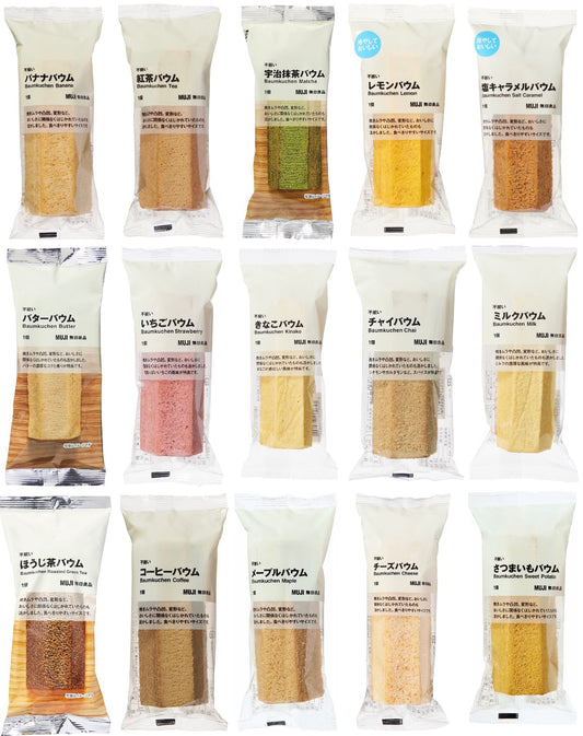 Baumkuchen Cake MUJI Donuts Matcha Tea Strawberry Butter Sweets 15 Flavors Japan