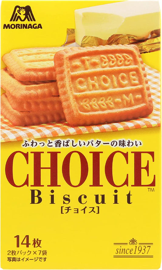 Japanese Biscuit CHOICE Butter Milk Candy Sweet Snack Crispy Food Morinaga 139g