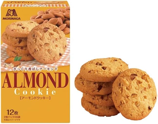 Japanese Almond Cookies Biscuit Candy Sweet Snack Crispy Food Morinaga 130g