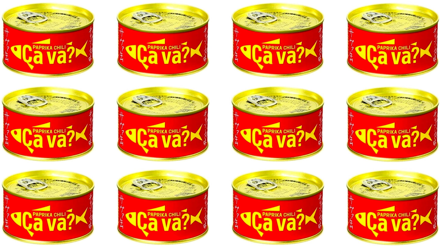 Japanese Canned Food Mackerel Paprika Chili Fish Seafood Prepared Preserved 170g