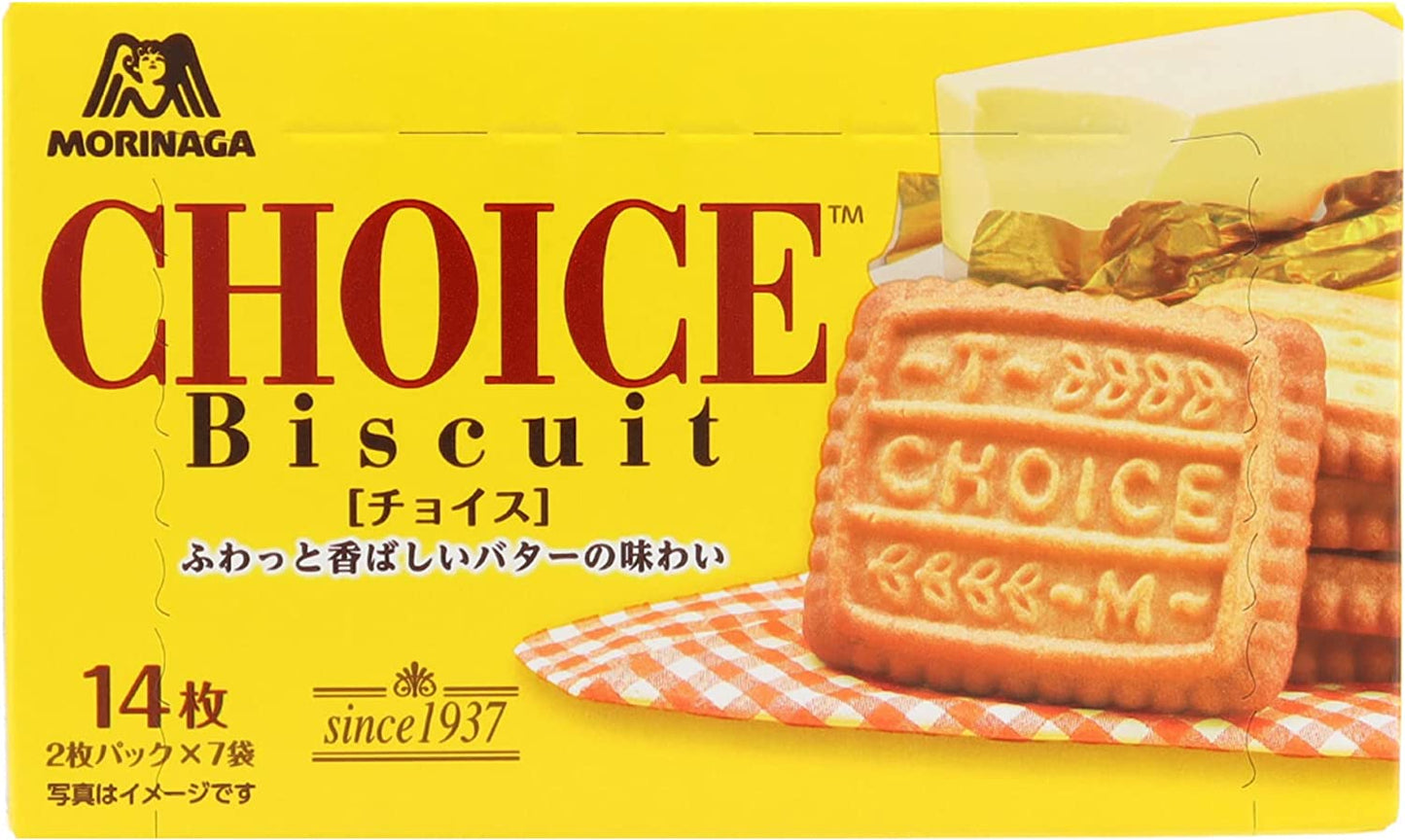 Japanese Biscuit CHOICE Butter Milk Candy Sweet Snack Crispy Food Morinaga 139g