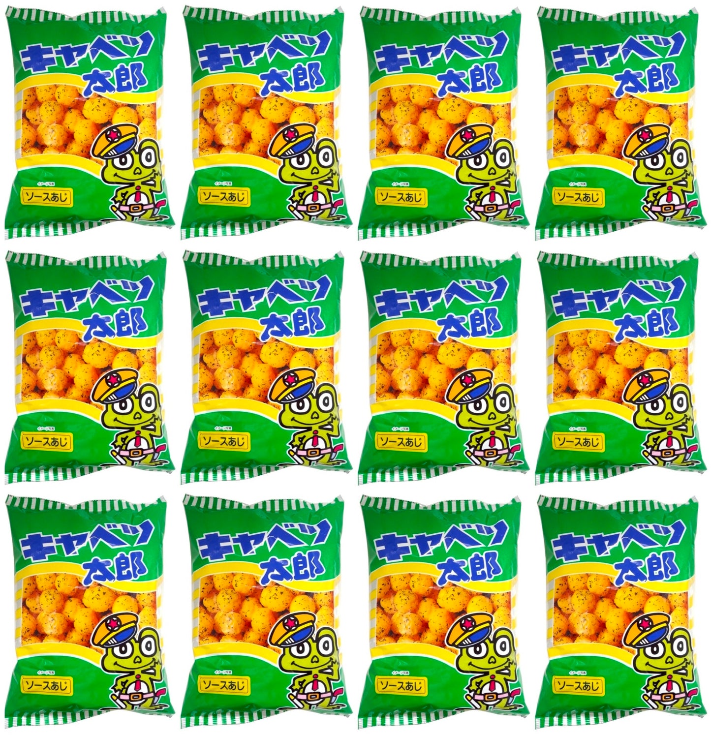 Japan Crispy Snack KYABETSU TARO Seaweed Sauce Flavor Cabbage Puff 90g Dagashi