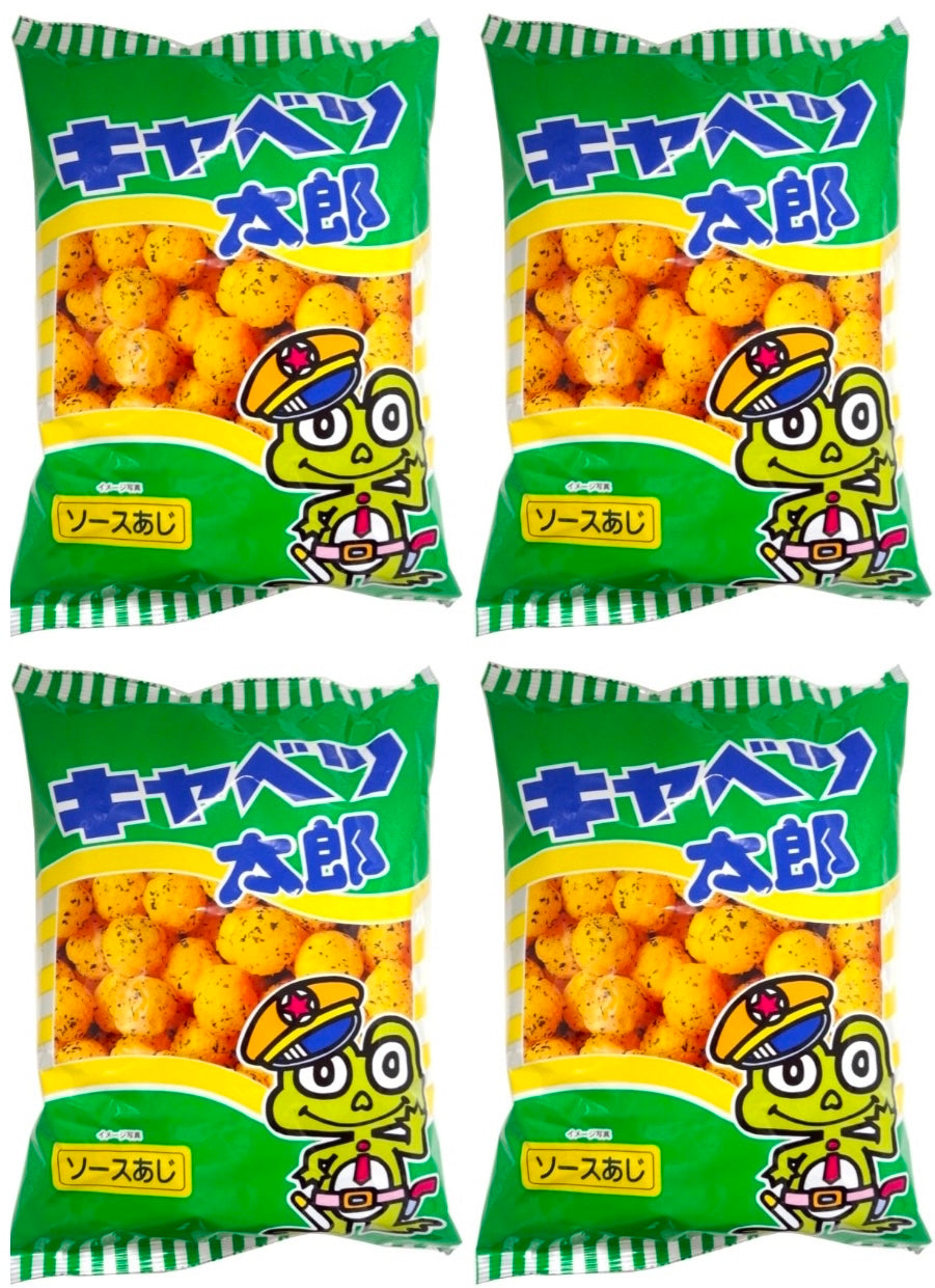 Japan Crispy Snack KYABETSU TARO Seaweed Sauce Flavor Cabbage Puff 90g Dagashi