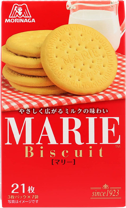 Japanese Biscuit MARIE Milk Snack Candy Sweet Food Crispy Cookies Morinaga 130g