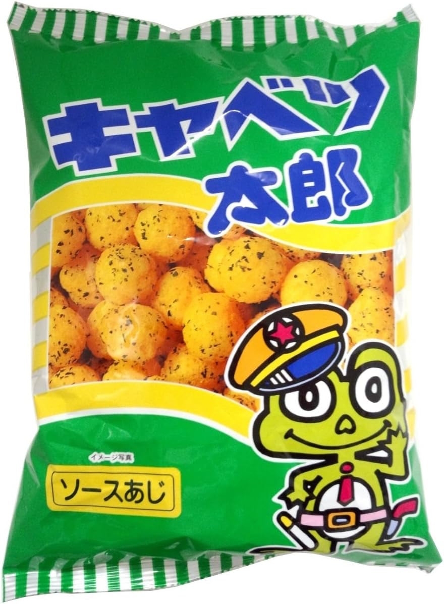 Japan Crispy Snack KYABETSU TARO Seaweed Sauce Flavor Cabbage Puff 90g Dagashi