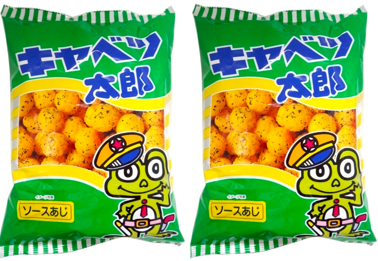 Japan Crispy Snack KYABETSU TARO Seaweed Sauce Flavor Cabbage Puff 90g Dagashi