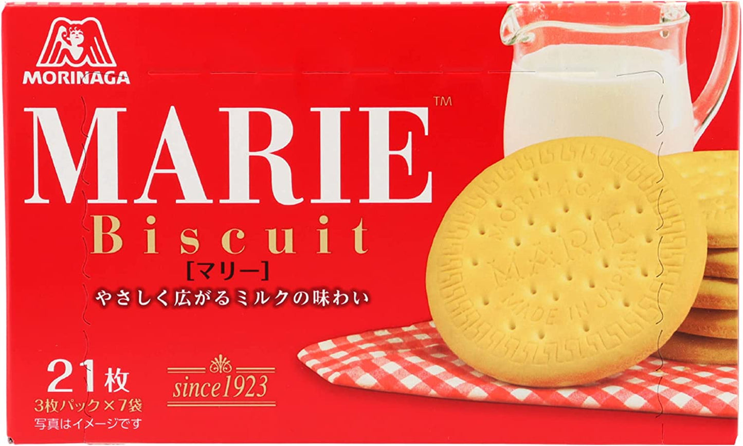 Japanese Biscuit MARIE Milk Snack Candy Sweet Food Crispy Cookies Morinaga 130g