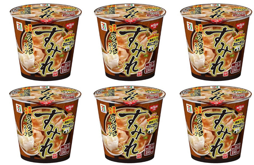 NISSIN Soup SUMIRE Wonton Miso Garlic Onion Ramen Cup Instant Food Japanese 46g