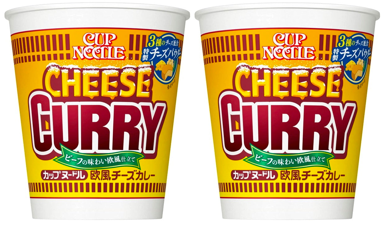 NISSIN CUP NOODLE Cheese Curry Beef European Soup Instant Cup Food Japanese 85g
