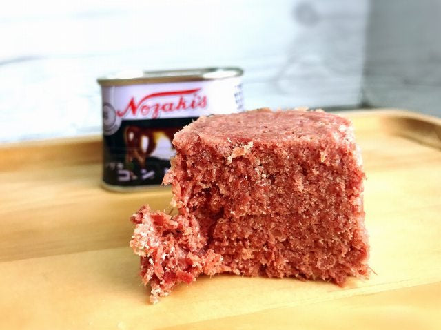 Japanese Corned Beef Salt Bully Preserved Mince Can Meat Instant Food Nozaki 80g