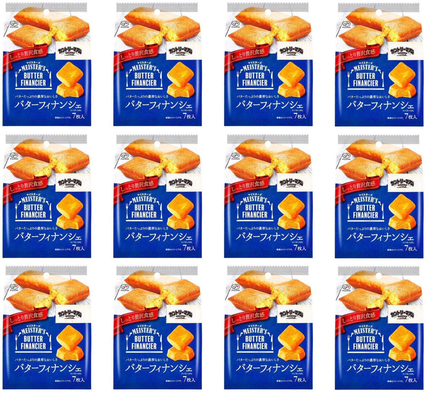 Japanese Country Ma’am Butter Financier Cake Candy Sweet Snack Food FUJIYA 78g