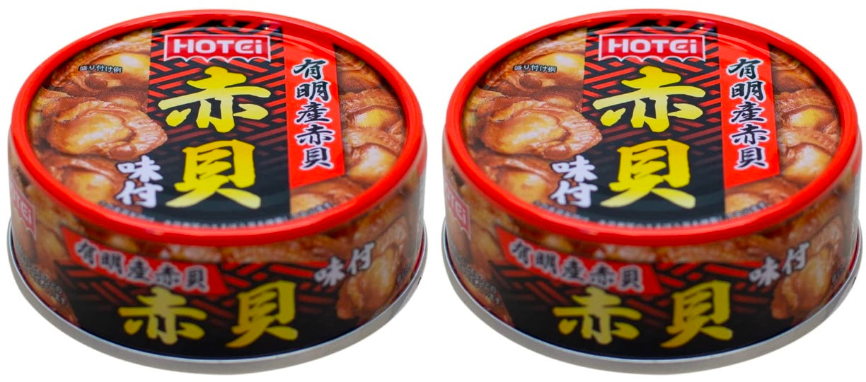 Japanese Canned Food Clam Ark Shell Soy Sauce Preserved Prepared Snack HOTEI 70g