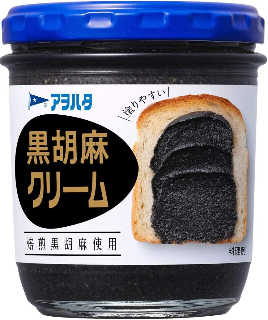 AOHATA Sesame Butter Black Spread Paste Cream Toast Jam Bottle Kewpie Japan 140g