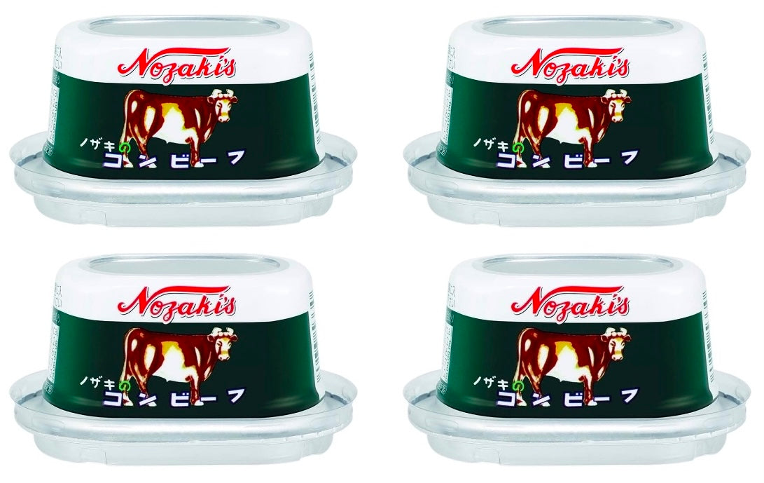 Japanese Corned Beef Salt Bully Preserved Mince Can Meat Instant Food Nozaki 80g