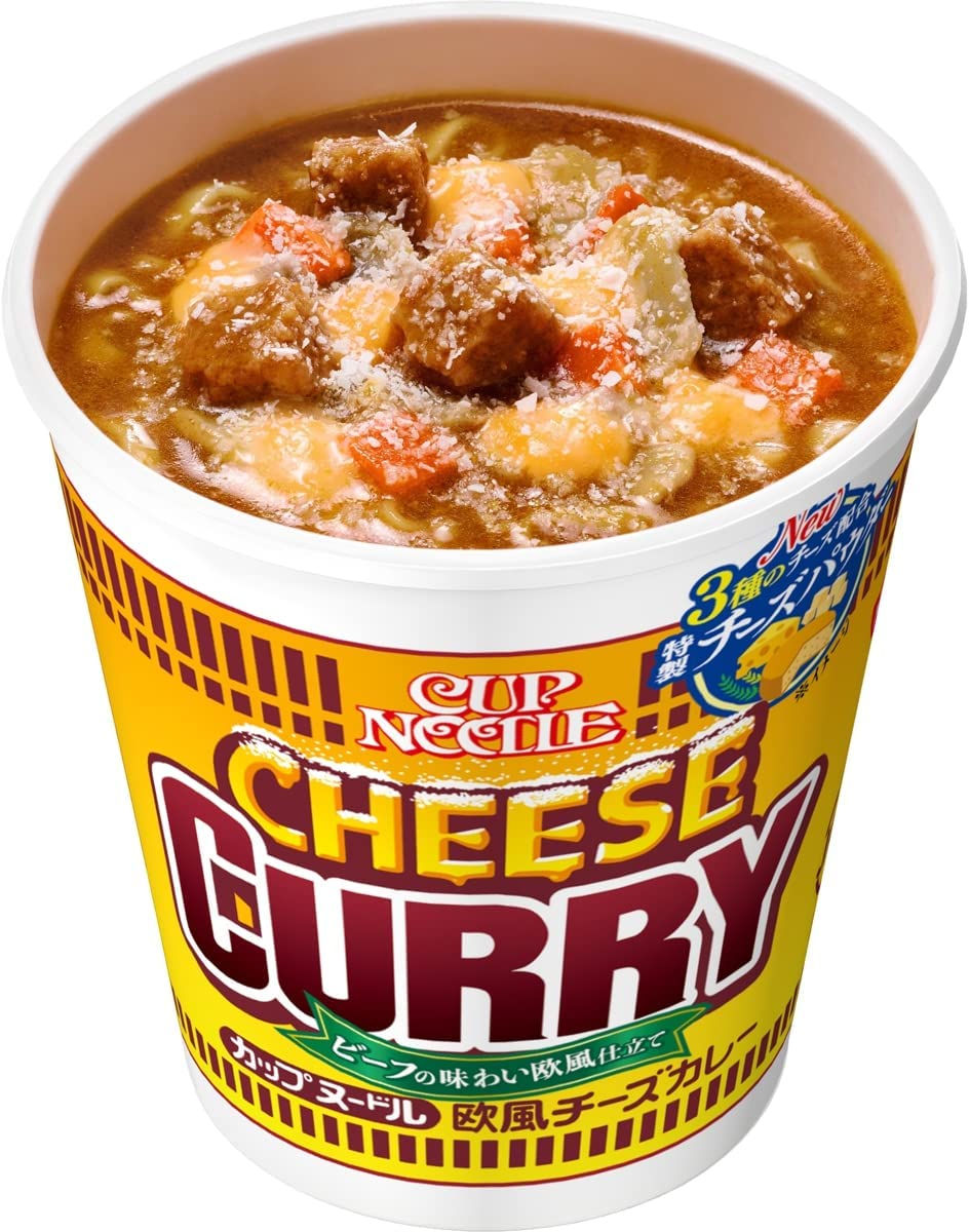 NISSIN CUP NOODLE Cheese Curry Beef European Soup Instant Cup Food Japanese 85g