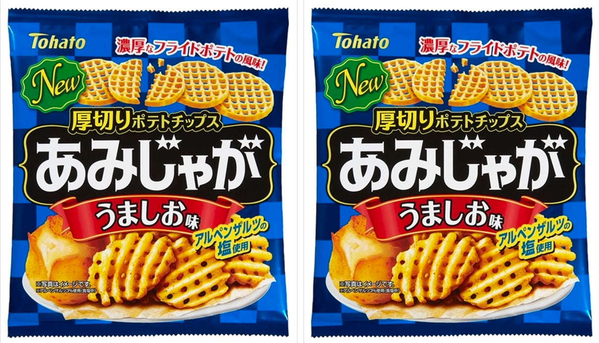 Japanese Potato Chips AMI JAGA Fried Snack Beef Powder Salt Hard Food Tohato 60g
