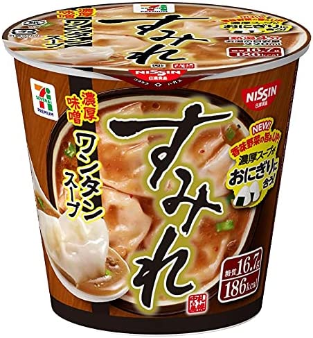 NISSIN Soup SUMIRE Wonton Miso Garlic Onion Ramen Cup Instant Food Japanese 46g