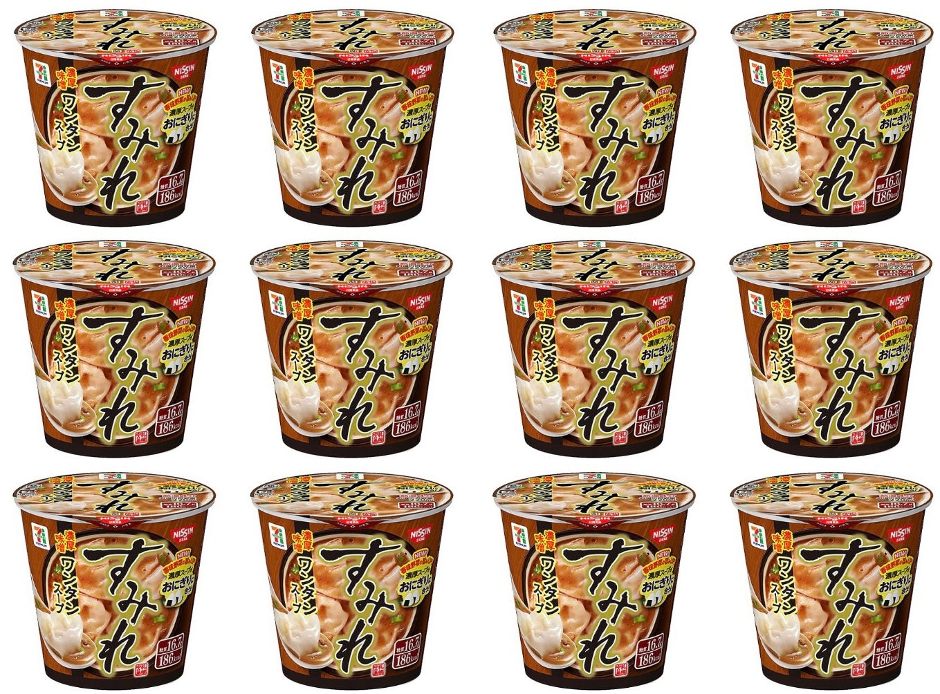 NISSIN Soup SUMIRE Wonton Miso Garlic Onion Ramen Cup Instant Food Japanese 46g