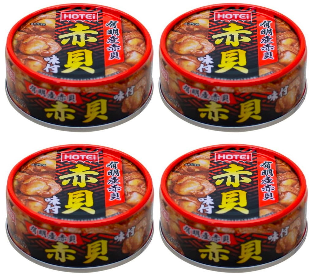 Japanese Canned Food Clam Ark Shell Soy Sauce Preserved Prepared Snack HOTEI 70g