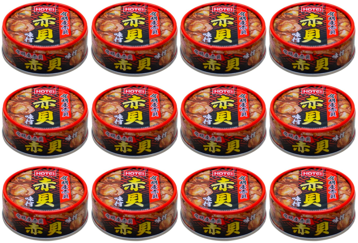 Japanese Canned Food Clam Ark Shell Soy Sauce Preserved Prepared Snack HOTEI 70g