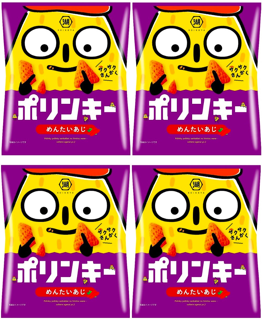 Japanese Potato Chips POLINKY Mentai Fried Corn Snack Powder Food KOIKEYA 55g