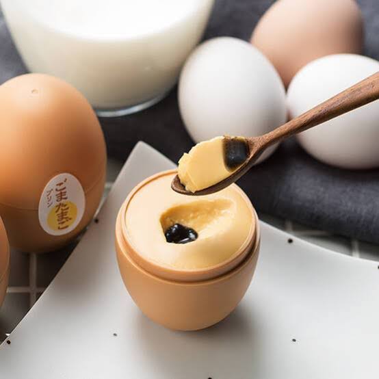 Black Sesame Egg Pudding Gomatamago Ginza TAMAYA Custard Sweet Candy Japanese