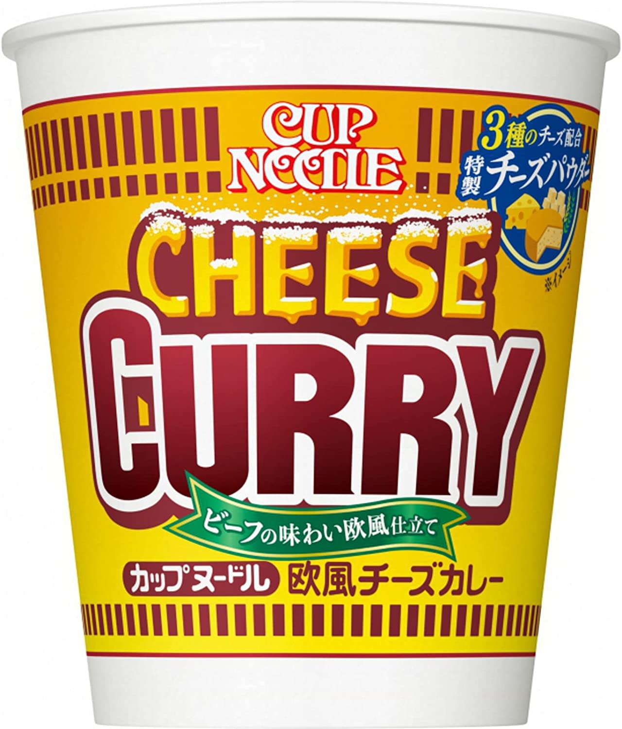 NISSIN CUP NOODLE Cheese Curry Beef European Soup Instant Cup Food Japanese 85g