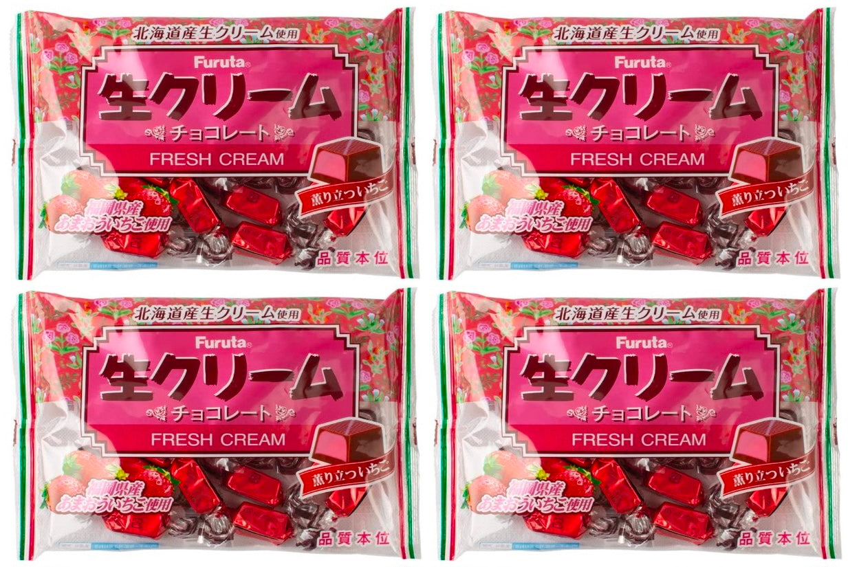FURUTA Japanese Strawberry Chocolate Fresh Cream Milk Snack Candy Sweet 174g