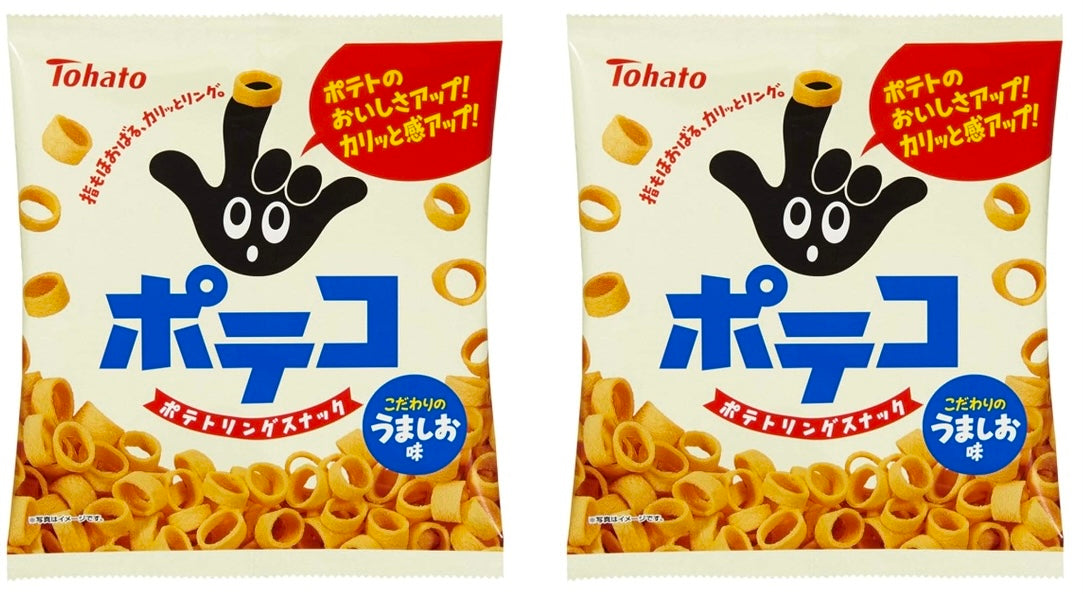 Tohato Potato Chips Ring Poteco Poteko Salt Taste Crispy Snack Food Japanese 78g