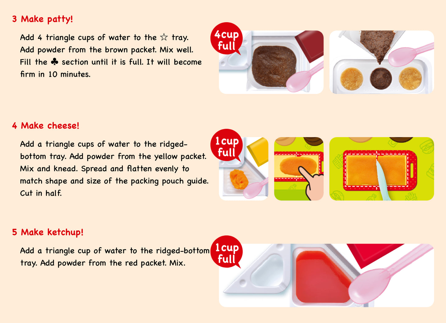 Japanese Popin Cookin Hamburger Cheese Potato Cola Hamburg Snack DIY Kit Kracie