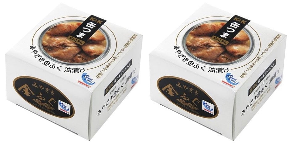 Canned Food Pufferfish KANTSUMA No Poisonous Oil Preserved Snack Japanese 135g