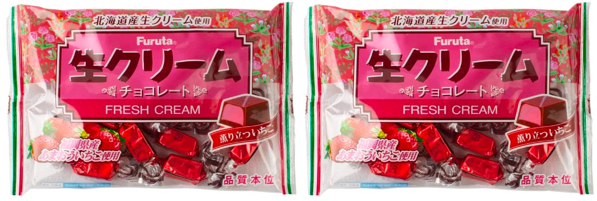 FURUTA Japanese Strawberry Chocolate Fresh Cream Milk Snack Candy Sweet 174g