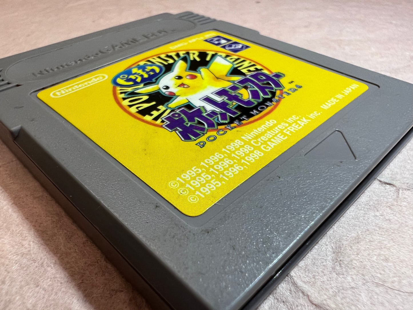 Pokemon Yellow Pikachu Used GameBoy GB Game Boy Japanese Authentic Japan NTSC-J