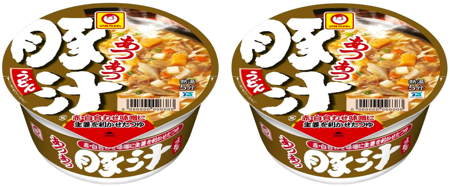 Japanese Maruchan Noodles Udon Miso Pork Ginger Soup Cup Meat Instant Food 109g