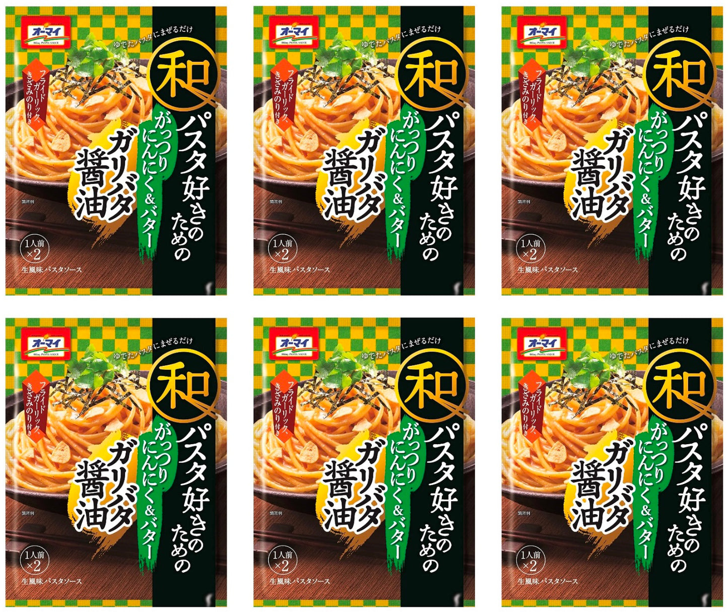 Japanese Pasta Spaghetti Garlic Butter Soy Sauce Seaweed Food Oh'my Nippn 52.6g