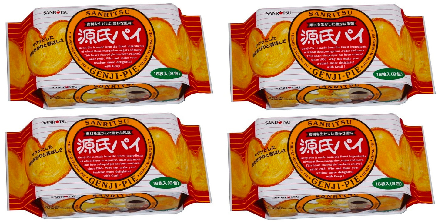 Japanese Snack GENJI PIE Cookie Biscuit Margarine Sweet Candy Sugar Tea SANRITSU