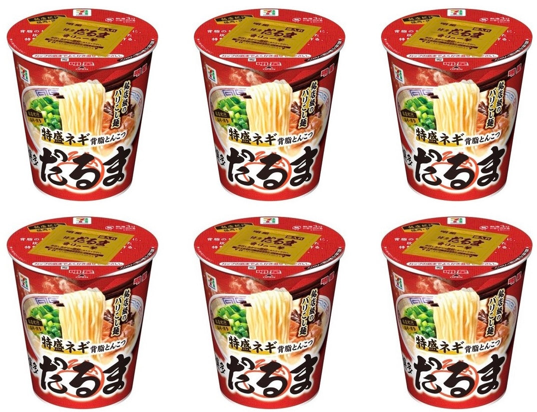 Japanese Ramen Noodles DARUMA Tonkotsu Pork Soup Cup Seven Premium MYOJO 97g