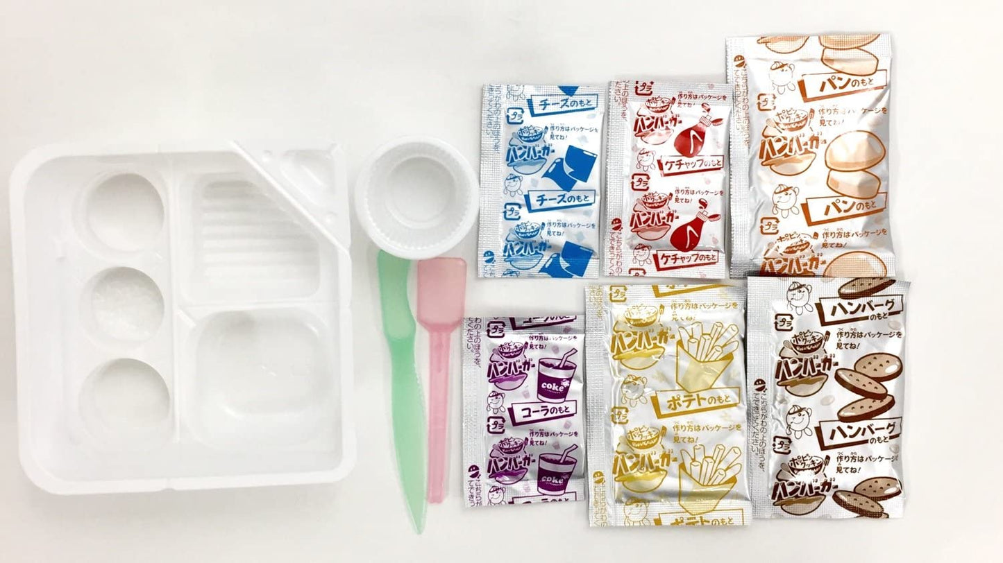 Japanese Popin Cookin Hamburger Cheese Potato Cola Hamburg Snack DIY Kit Kracie