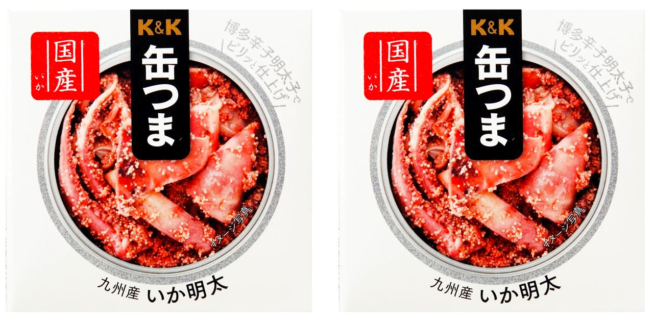 Canned Food Squid Mentai KANTSUMA Cod Roe Spicy Egg Preserved Snack Japanese 40g