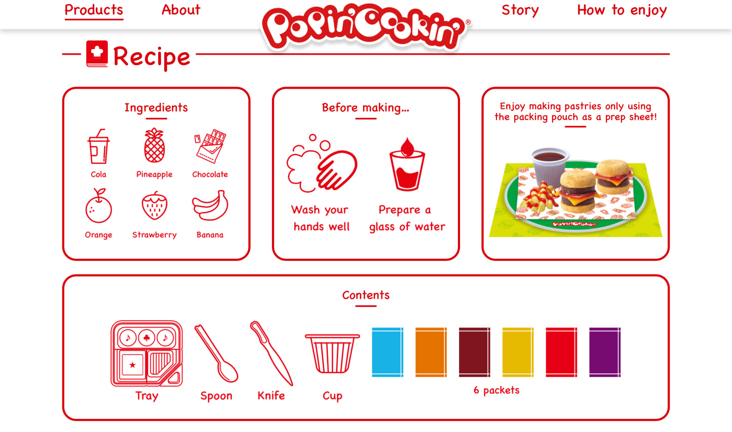 Japanese Popin Cookin Hamburger Cheese Potato Cola Hamburg Snack DIY Kit Kracie