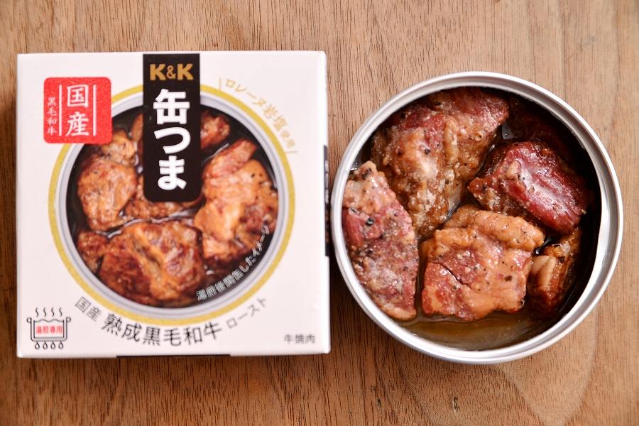 Canned Food WAGYU Beef KANTSUMA Roast Salt Sauce Preserved Snack Japanese 60g