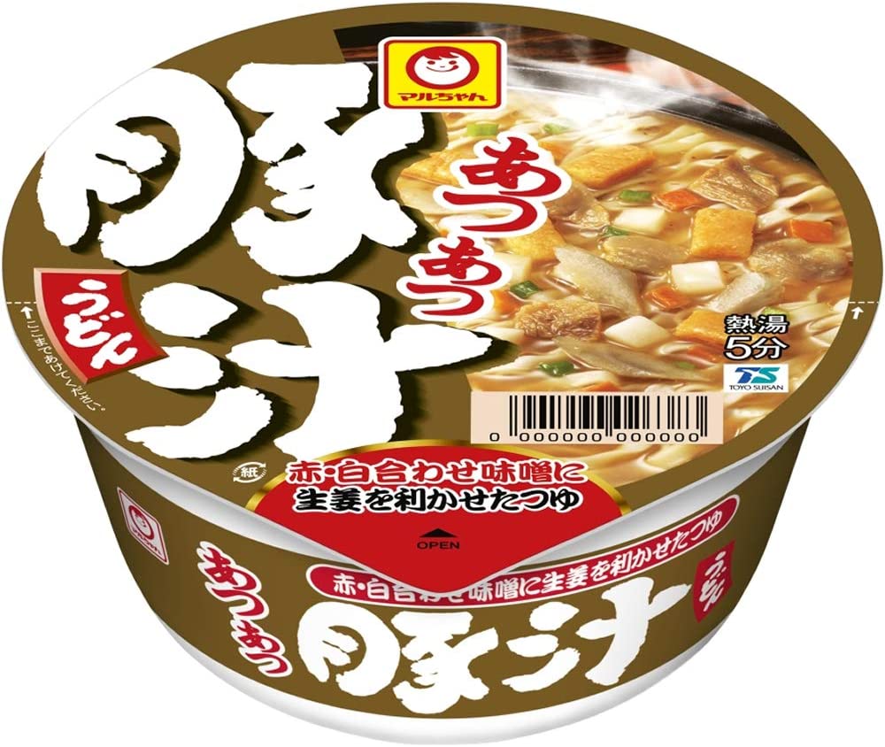 Japanese Maruchan Noodles Udon Miso Pork Ginger Soup Cup Meat Instant Food 109g
