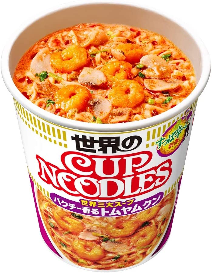 NISSIN CUP NOODLE RAMEN Tom Yam Kung Spicy Ethnic Soup Instant Food Japanese 75g