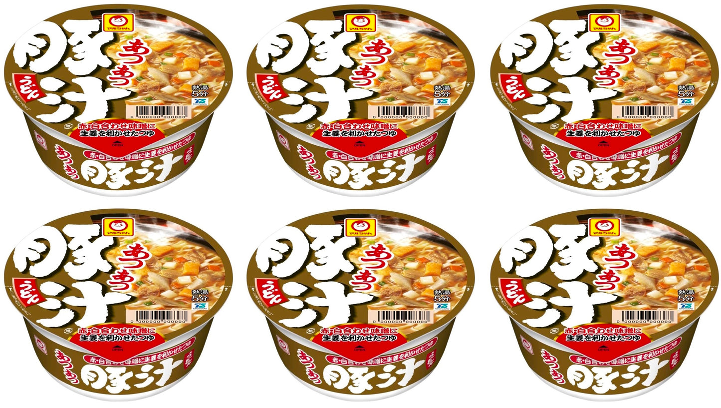 Japanese Maruchan Noodles Udon Miso Pork Ginger Soup Cup Meat Instant Food 109g