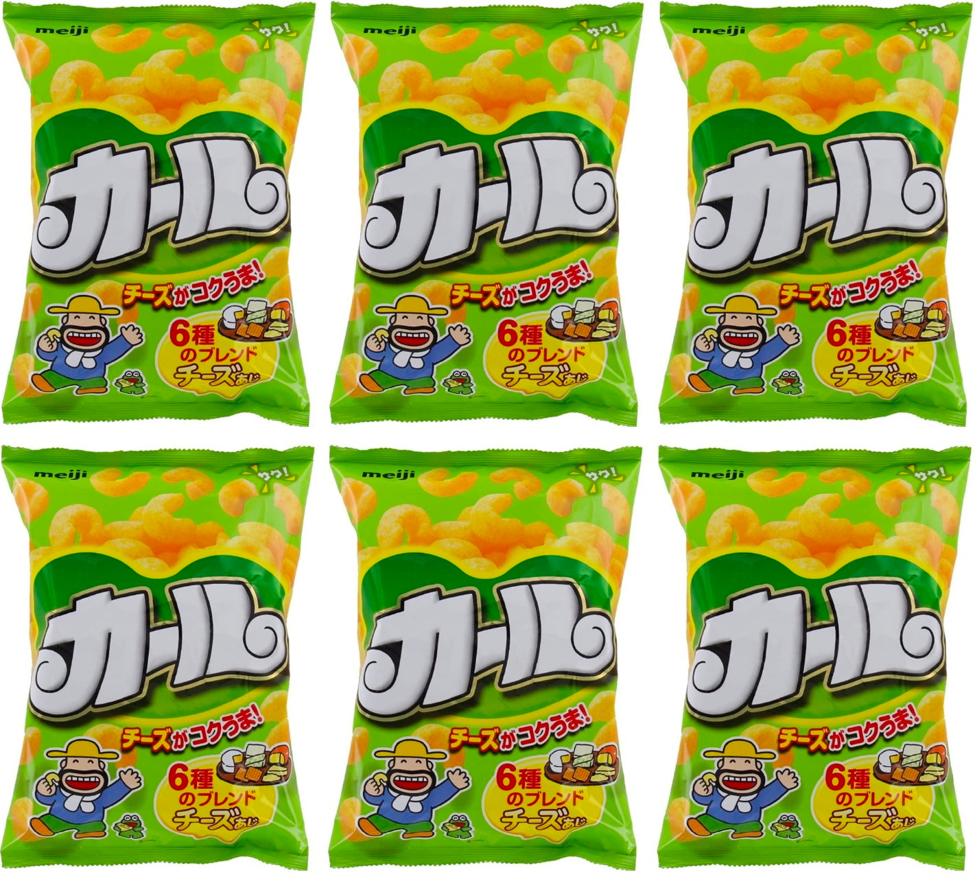 Japanese Snack KARL Cheese Puffed Food Non Fried Corn Powder Salt Bag MEIJI 64g Japan Savory