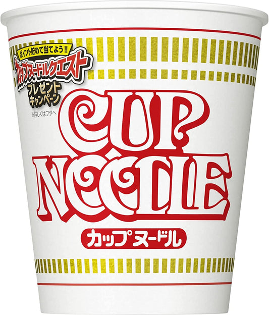 NISSIN Cup Noodle Ramen Soy Sauce Egg Meat Instant Food Cup Soup Japanese 78g