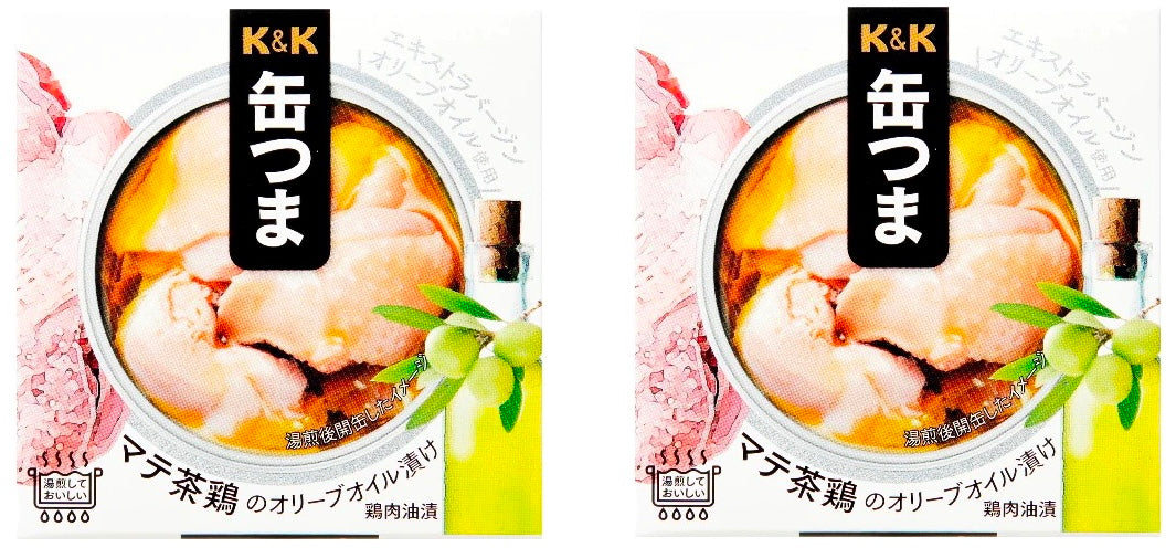 Canned Food Chicken KANTSUMA Olive Oil Garlic Preserved Snack Food Japanese 150g