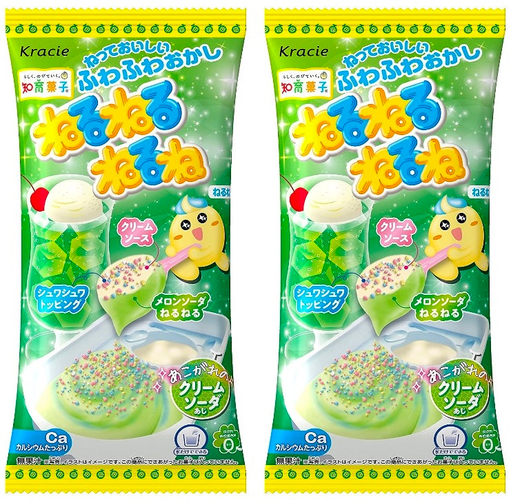 Japanese Nerunerunerune Cream Soda Melon Pop Sauce Snack Candy Sweet Cracie 21g