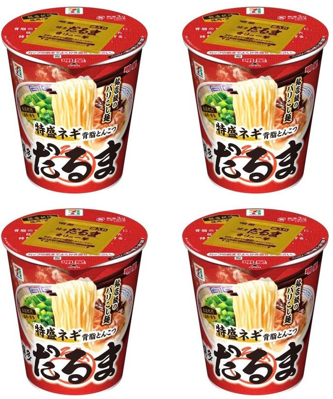 Japanese Ramen Noodles DARUMA Tonkotsu Pork Soup Cup Seven Premium MYOJO 97g